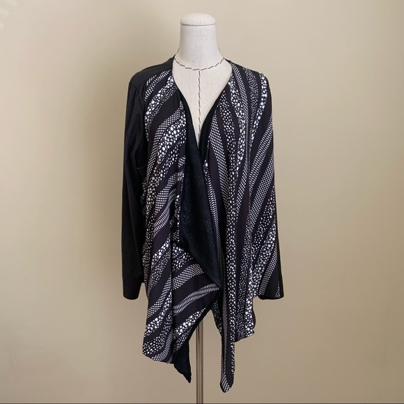 NWT Poeme by Citron Dot Open Front Cardigan Jacket - Picture 1 of 8